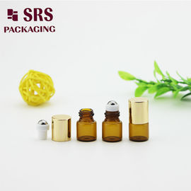 1 ml de frasco de vidro de tamanho de viagem, em mini rolos, vazio para óleo essencial