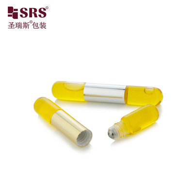 SGB2-3ml+3ml Vial de fundo redondo e transparente de vidro em rolos de óleo de unhas