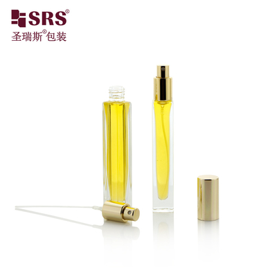 GSB2-10ML Luxo Sem vazamento Forma quadrada Personalização Sprayer Atomizador Botão de perfume Fragrância