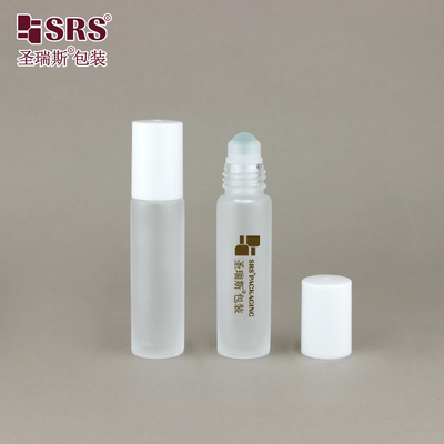 BLPM-10ML Botão de bola de vidro de rolos de vidro congelado transparente para perfume óleo essencial óleo de cuidado de unhas embalagem de óleo sem vazamento atacado