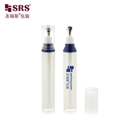 LR001-15ML Alta Qualidade Sem Fugas Acrílico Personalização Sério Ocular Embalagem Cosmética Aplicador Metal