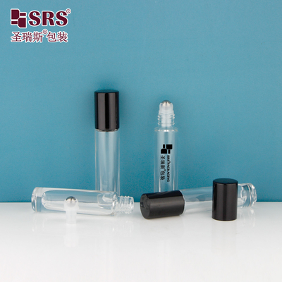 GB1-5ML Bolas de aço de vidro transparente de fundo grosso para aplicador de garrafas de perfume