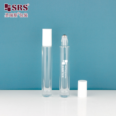 GB1-10ML Botão espesso personalizado com tampa de plástico PCR em plástico embalado em vidro para perfume de óleo cosmético e de cuidados com a pele
