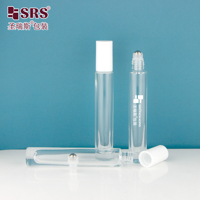 GB1-10ML Luxury High End Bottle Grosso Transparente Cor Personalizada Disponível Bola de Vidro Roller Perfume Bottle No Leakage