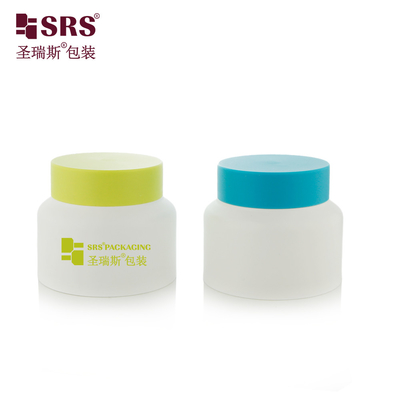 Creme facial SRST frasco de plástico reciclado com amostras gratuitas com customização de cores disponíveis