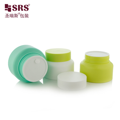 SRST frasco de plástico reciclado para creme embalagem cosmética ecológica de luxo recipiente de PCR PP