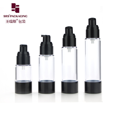 Embalagem clássica de cosméticos 15ml 30ml 40ml 50ml 80ml 100ml 120ml AS garrafas de bomba de plástico sem ar
