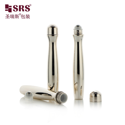 SRS8447-15ML Produtos cosméticos de limpeza da pele líquidos transparentes PETG em rolos em garrafa com esferas de aço