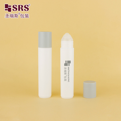 RPP-35ML Injeção Superfície acabada brilhante e fosco PP PCR Recipiente de plástico sólido para embalagem de garrafa com bola menor para líquido de massagem