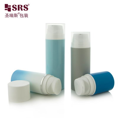 PA601 30ml,50ml,80ml,100ml,120ml,150ml,200ml Vazio Snap On Style Vazio Injeção de parede única Fundação de cor Loção bomba sem ar plástico garrafa de PCR PP