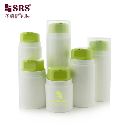 PA605 30ml 50ml 80ml 100ml 120ml 150ml 200ml Injecção Verde Brilhante Cor Belo Creme Facial Bottle Pump Bottle Airless Leak- Proof Bottle