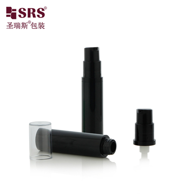 A003 5ml 10ml 12ml 15ml Mini Pocket Size Plastic Round Airless Pump Bottle For Face Serum Embalagem cosmética