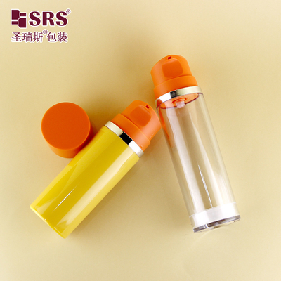 A0215 Snap On Style Botão de soro facial de plástico redondo AS Botão de vácuo Vazio Gel para cuidados da pele Embalagem sem ar