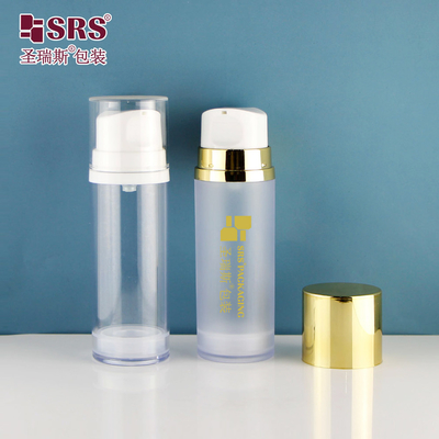 A0215 50ML 120ML 150ML Botão AS de parede única Botão de loção sem ar de luxo para a base de gel do soro facial