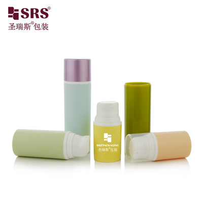 PA203A 15ML 30ML 50ML Bottle de PP personalizável sem ar para soro fácil de imprimir Marca de embalagem cosmética