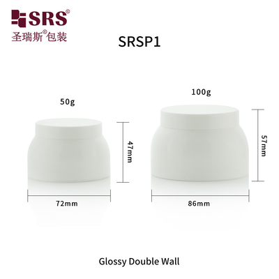 SRSP1 50g 100g durável de qualidade premium à prova de vazamento personalizável feito sob medida para atender às suas necessidades de embalagem únicas frascos de PP
