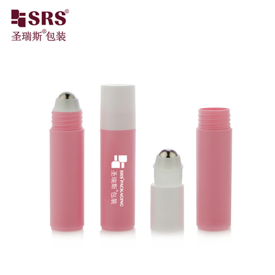 RPPF 20ml 2/3 oz plástico vazio cosmético para cuidados com a pele redondo PP PCR Eco-friendly Roller Steel Ball Bottle Packaging