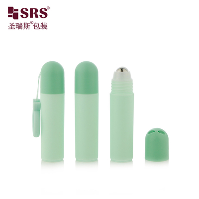 RPPF 20 ml Limpe, redondo, fundo plano, PP PCR Material reciclado Certificado Botão de bola de aço rolante com bolso de tampa de cúpula