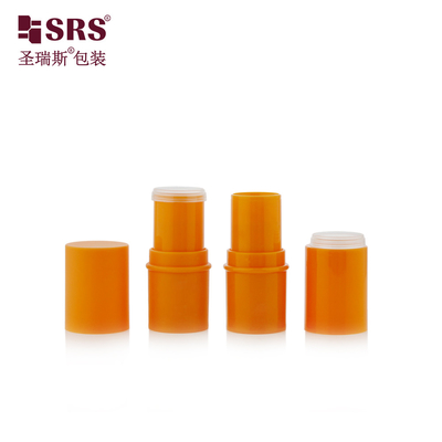 D051 6g Injeção de cor personalizada de plástico ABS exterior PP interior de garrafa de bálsamo labial tubo de cuidados com a pele embalagem
