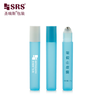 RPP-15ML Semi-Transparente Bebê Azul Frigorífico de plástico Roller Applicator cilindro Anti-Itch frascos líquidos embalagem