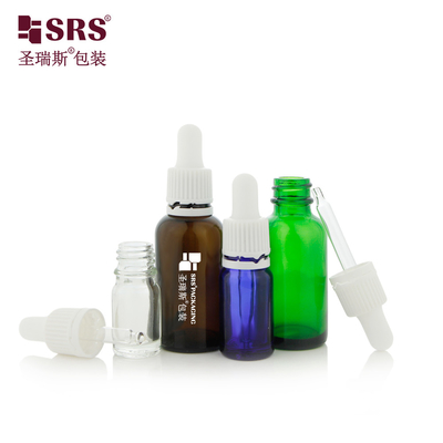 D004 Desenho exclusivo TE Cobertura de gotas de plástico à prova de adulteração 5ML 10ML 15ML 20ML 30ML 50ML garrafa de vidro de 100ML