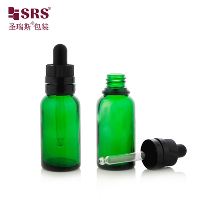 D008 Semi-transparente Botão de Vidro de Molde Verde Marrom Luxo CRC Capuz de Gotejante Anti-Alteração Fácil de Usar Para Essência de Cabelo