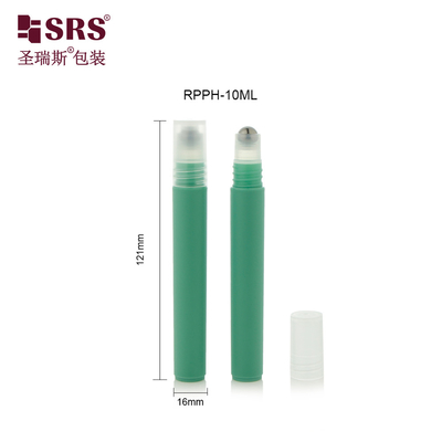 RPPH-10ML ((C) Antiperspirante plástico líquido vazio injeção personalizada cor verde com tampa de bola de aço PP sem vazamento