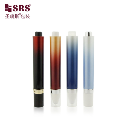 AY 10ML 15ML PP PCR Press Design Reciclado Balão de aço de rolos sem ar Massagem Creme Ocular Botelha Embalagem