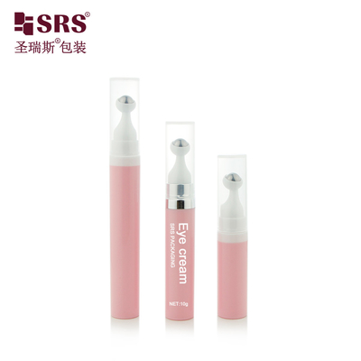 A0035 7.5ml 10ml 15ml Sem fugas PCR Eco-friendly Plastic Roll On Bottle Serum Para Cabelos Embalagem cosmética