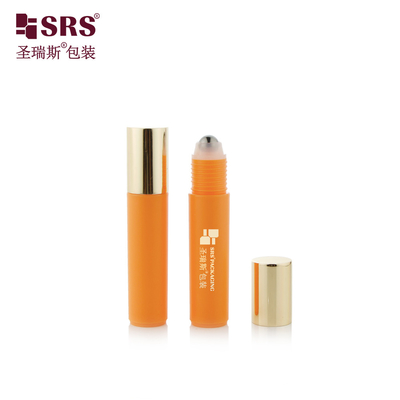 RPA-10ML Injeção Cor Pessoal Gloss Frosted Plastic PP PCR Roller Steel Ball Eye Serum Massage Bottle Container
