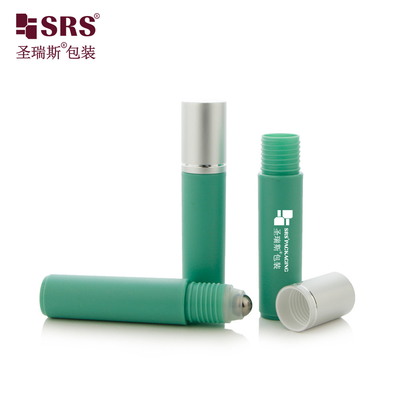 RPA-10ML Revolucione a sua rotina de cuidados oculares com frascos de massagem de soro de olho de cor personalizada, moldados por injeção, brilhantes, congelados, de PP PCR.
