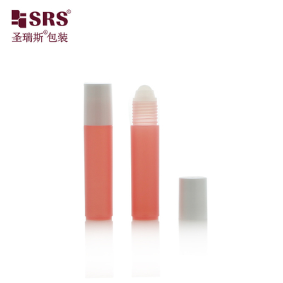 RPP-10ML Elegança de cor semitransparente atende à sustentabilidade: 10ML PP PCR Roll-On Bottle for Eye Serum Gel Empty Cosmetic Applicator