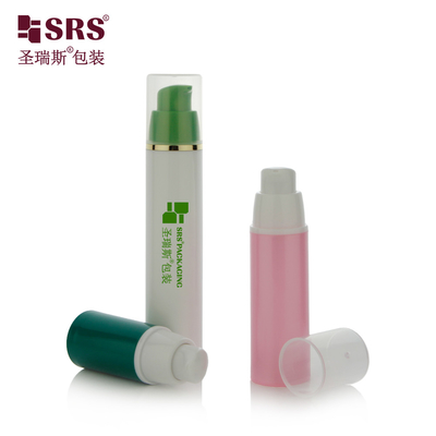 A024 15 ml 30 ml 50 ml Injecção Cor Custom Color PP PCR Pump Bottle Airless For Lotion Gel Foundation
