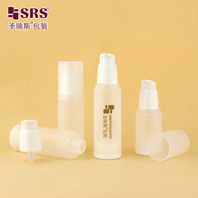 PA0216 20ml 30ml 40ml 50ml PP Brilhante Matte em Molde Plástico PP PCR Flasca sem ar com bomba de loção Embalagem de cuidados com a pele