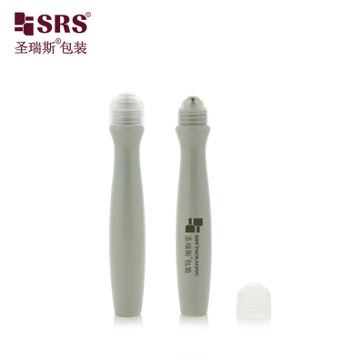 SRS8447-15ML Customizar Botão de Esferas de Ferro de Rolha Vazia de Plástico Gel de Olho Cosmético Serum de Embalagem de Aplicador