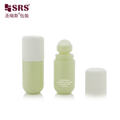 RPPA1-50ML Mono material reciclado PP plástico CRC tampa resistente a crianças para embalagem de gel antipersipirante de frasco de fundo redondo