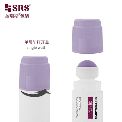 RPPDF-90ML Unqiue Design Plástico PP PCR Vazio Rolo Em Gel Desodorante Com Single Pinch Cap parafuso