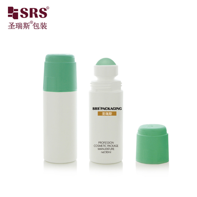 RPPDF-90ML Novo Estilo Cor Plastico Custom Color Roller Ball Desodorante Antiperspirante Esencia de Cabelo Gel Botelho Sem Fugas