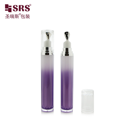 LR001-15ML Silver Gold Zinc Metal Head Applicador Luxo Sem Vaga Skincare Skincare Eye Cream Loção