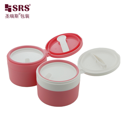 SRS1 120g 150g Pote Plástico Atacado de Luxo Parede Dupla Com Embalagem de Contêiner de Personalização de Ímã de Colher