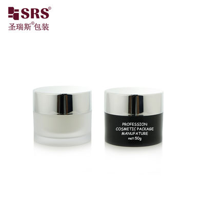 J0210B 30g 50g pintura de cor personalizada plástico AS recipiente de frasco de parede dupla embalagem para gel facial