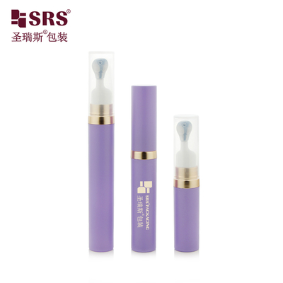 A0035 Elegante recipiente dispensador airless de 7,5ml a 15ml com dispensador em estilo prensa em liga de zinco, frasco artesanal de alta qualidade