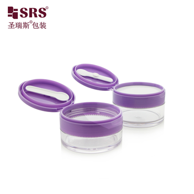 PETG003 100g 120g 150g 200g 250g Pote Transparente de Parede Grossa para Máscaras Capilares Tampa Flip com Colher