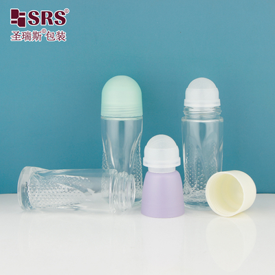 BLPG-A 50ml Grande capacidade de vidro vazio rolante de bola de garrafa para gel de desodorante soro corpo antipersipirante embalagem por atacado