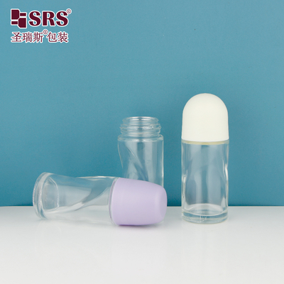 BLPG-B 50ml Deodorante de Forma Única por Venda em Rolo em Garrafa de Vidro Sem Fugas Personalização Embalagem Cosmética Limpa
