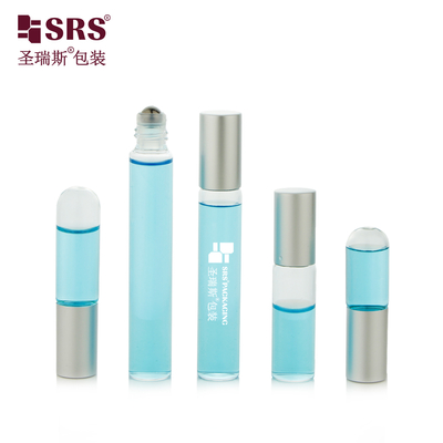 BLP 1ml ~ 10ml tubo transparente de vidro âmbar rol de garrafa 304 aplicador de bola de aço inoxidável para óleo essencial