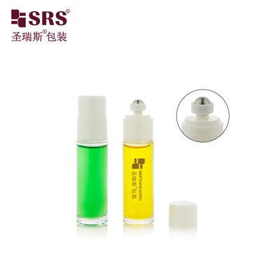BLPB 15ml Transparente Atacado Personalização Molde Frasco de Vidro Roll On Com Interruptor Roller Bolas de Aço Frascos Para Perfume