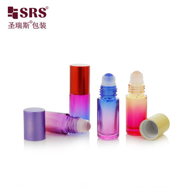 BLPM-5ML SRS Atacado Transparente Transparente Molde Garrafa de Rolo de Vidro Duro de Parede Grossa para Óleo Essencial Sem Vazamento
