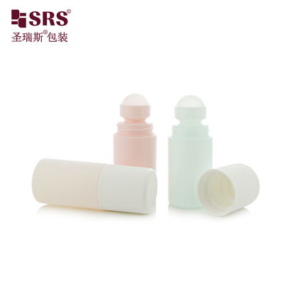 RPPC1-60ML CR Tampa CR Parede Dupla 2 oz Material Reciclado PCR PP Frasco Roll-on para Gel de Massagem
