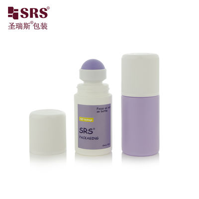 RPPC1-60ML CRC Tampa Resistente a Crianças Injeção com Tampa Ranhurada Redonda Plana 2oz Frasco de Bola de Rolo PP Para Líquido Anti-Coceira
